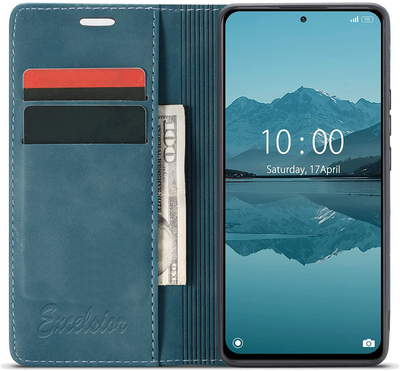 Xiaomi Redmi Note 10 Pro Max Leather Wallet flip case cover with card slots by Excelsior