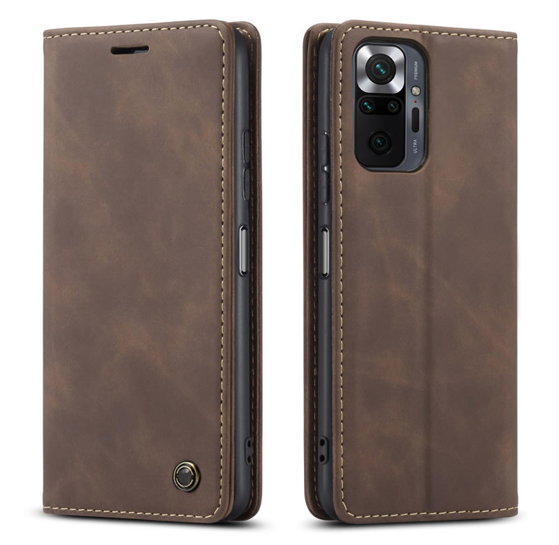Xiaomi Redmi Note 10 Pro Max leather case cover with camera protection