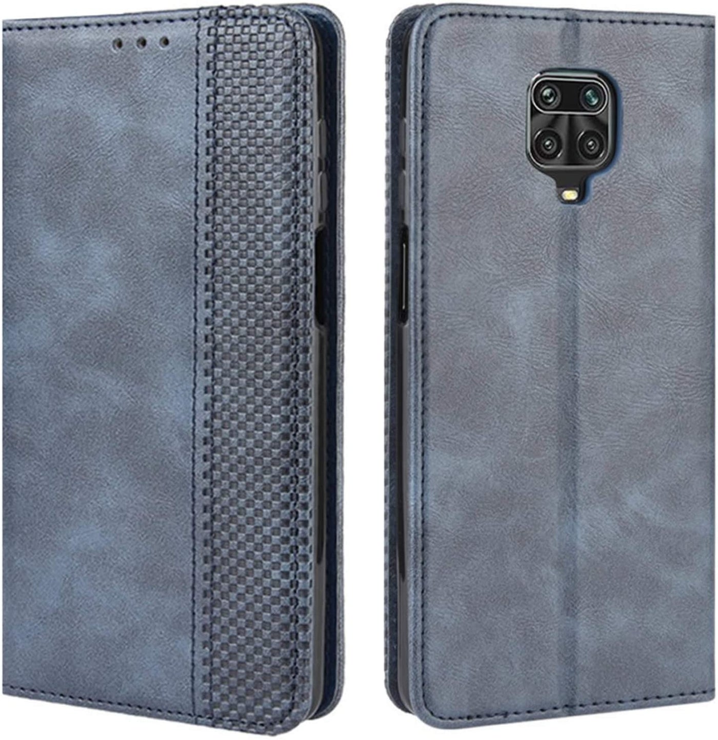 Xiaomi mi Redmi note 9 pro max blue color leather wallet flip cover case By excelsior