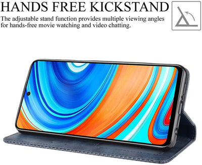 Xiaomi mi Redmi note 9 pro max 360 degree protection leather wallet flip cover by excelsior