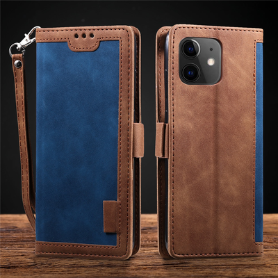 Excelsior Premium PU Leather Wallet flip Cover Case For Apple iPhone 12