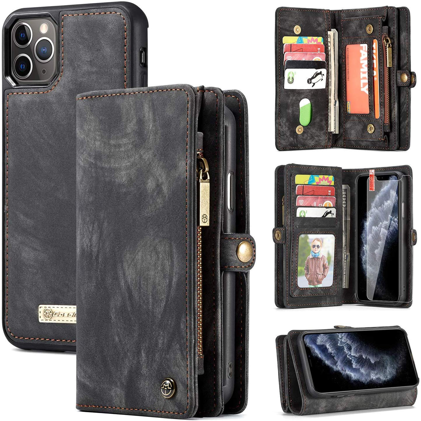 Excelsior Premium Multifunctional Leather Wallet flip cover case  For Apple iPhone 11 Pro Max