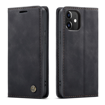 Apple iPhone 12 | 12 Pro Premium PU Leather Wallet flip Cover Case By Excelsior