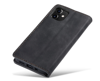 Apple iPhone 12 | 12 Pro Premium PU Leather Wallet flip Cover Case By Excelsior