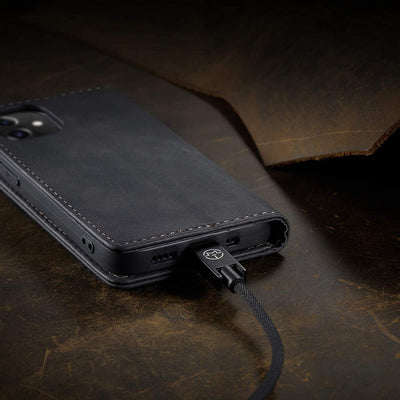 Apple iPhone 12 | 12 Pro Premium PU Leather Wallet flip Cover Case By Excelsior