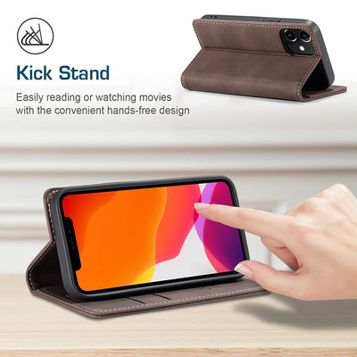 Excelsior Premium Leather Wallet flip Cover Case For Apple iPhone 12 | 12 Pro
