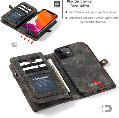 Excelsior Premium Multifunctional Leather Wallet flip cover case  For Apple iPhone 12 | 12 Pro