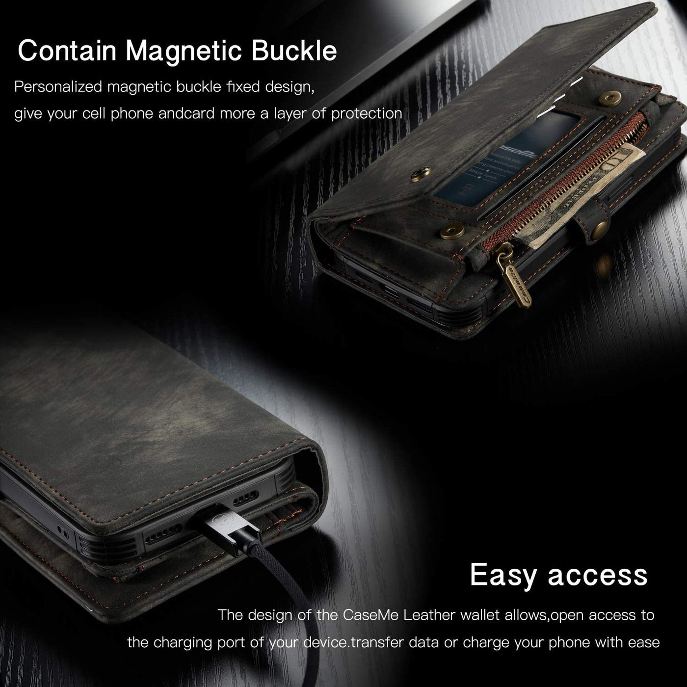 Excelsior Premium Multifunctional Leather Wallet flip cover case  For Apple iPhone 12 | 12 Pro