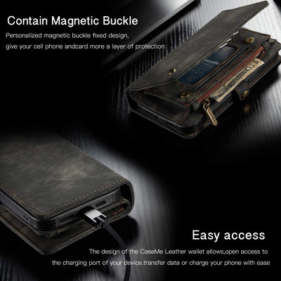 Excelsior Premium Multifunctional Leather Wallet flip cover case  For Apple iPhone 12 | 12 Pro