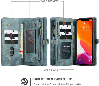 Excelsior Premium Multifunctional Leather Wallet flip cover case  For Apple iPhone 12 | 12 Pro