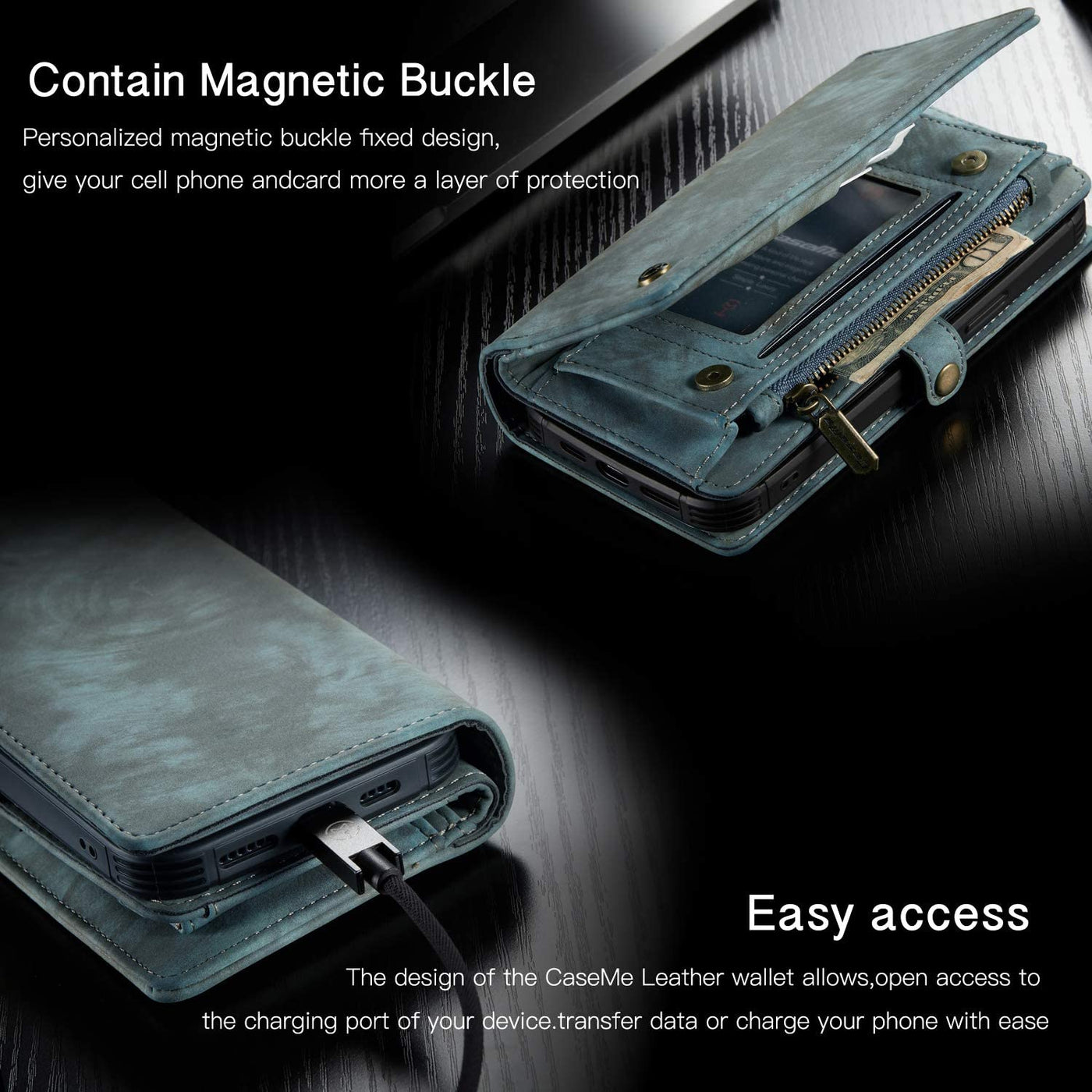 Excelsior Premium Multifunctional Leather Wallet flip cover case  For Apple iPhone 12 | 12 Pro