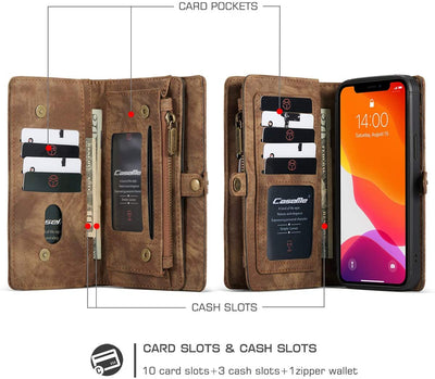 Excelsior Premium Multifunctional Leather Wallet flip cover case  For Apple iPhone 12 | 12 Pro