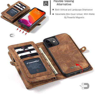 Excelsior Premium Multifunctional Leather Wallet flip cover case  For Apple iPhone 12 | 12 Pro
