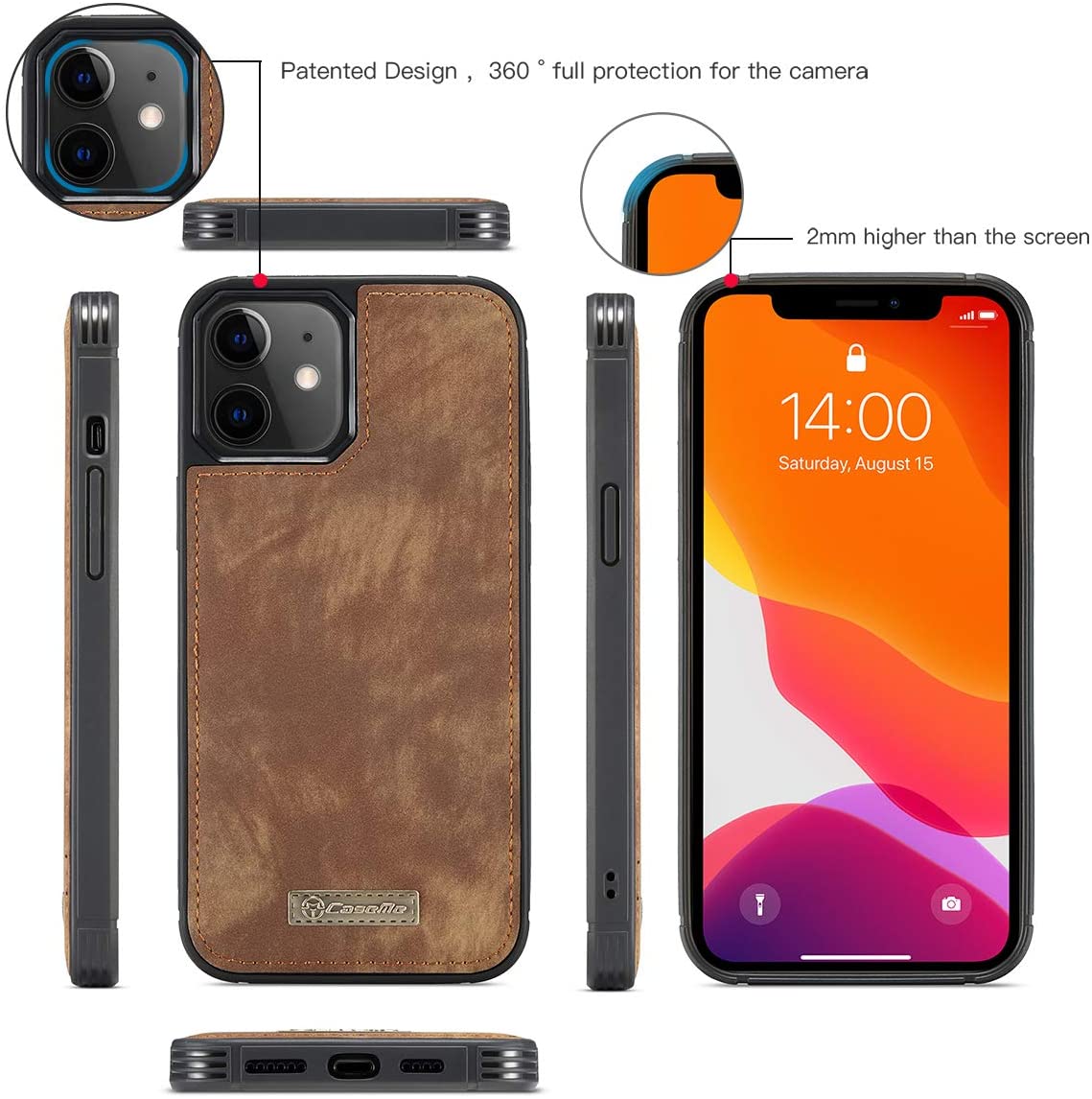 Excelsior Premium Multifunctional Leather Wallet flip cover case  For Apple iPhone 12 | 12 Pro