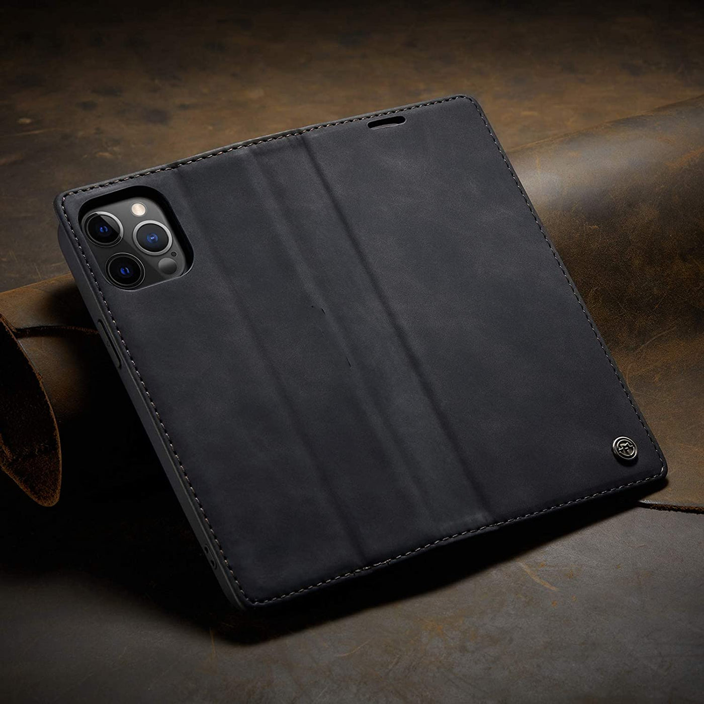 Excelsior Premium Leather Wallet flip Cover Case For Apple iPhone 12 Pro Max