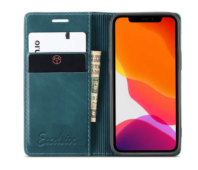 Excelsior Premium Leather Wallet flip Cover Case For Apple iPhone 12 Pro Max