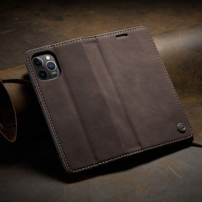 Excelsior Premium Leather Wallet flip Cover Case For Apple iPhone 12 Pro Max