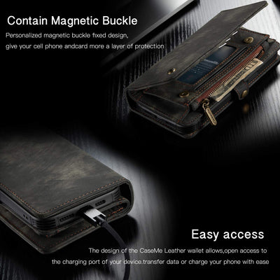 Excelsior Premium Multifunctional Leather Wallet flip cover case  For Apple iPhone 12 Pro Max