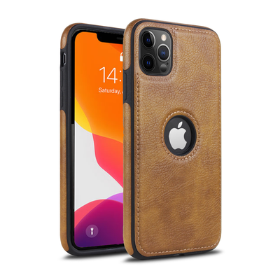 Apple iPhone 12 Pro max brown leather back cover by excelsior