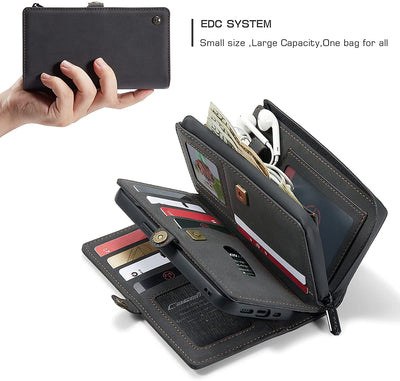Excelsior Premium Multifunctional Leather Wallet Flip Cover Case For Apple iPhone 13 Mini