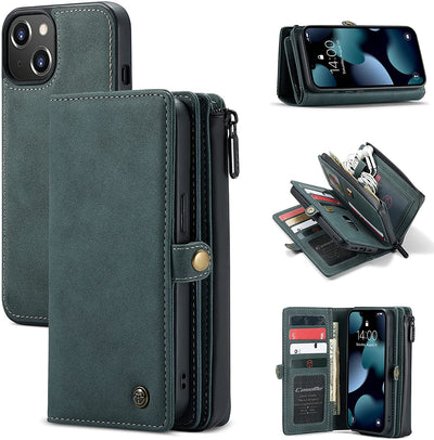 Excelsior Premium Multifunctional Leather Wallet Flip Cover Case For Apple iPhone 13