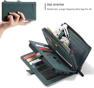 Excelsior Premium Multifunctional Leather Wallet Flip Cover Case For Apple iPhone 13 Mini