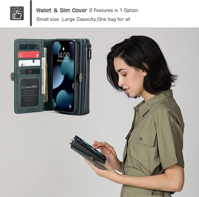 Excelsior Premium Multifunctional Leather Wallet Flip Cover Case For Apple iPhone 13 Mini
