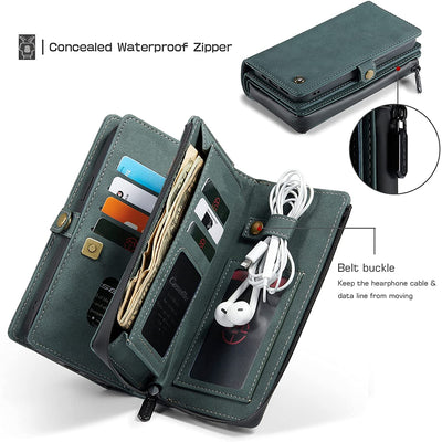Excelsior Premium Multifunctional Leather Wallet Flip Cover Case For Apple iPhone 13 Mini