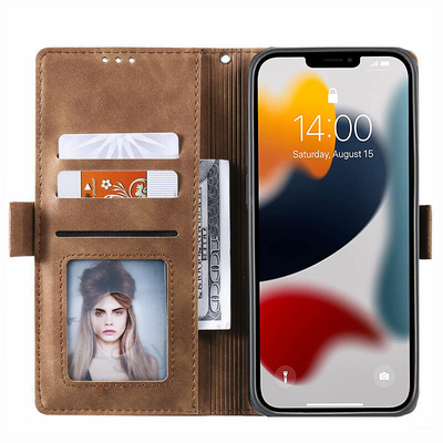 Excelsior Premium PU Leather Wallet flip Cover Case For Apple iPhone 13