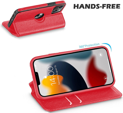 Excelsior Premium Leather Wallet flip Cover Case For Apple iPhone 13