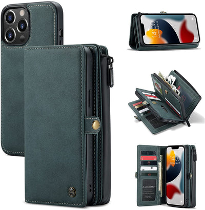 Excelsior Premium Multifunctional Leather Wallet Flip Cover Case For Apple iPhone 13 Pro