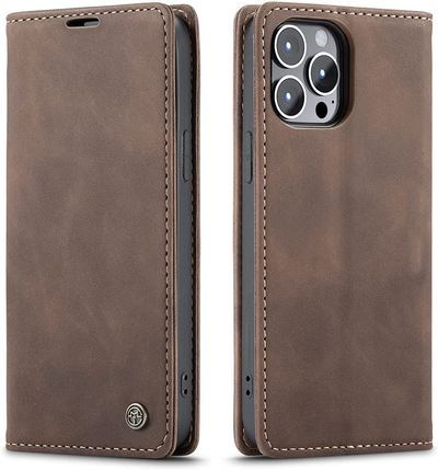 iPhone 13 Pro leather case cover with camera protection