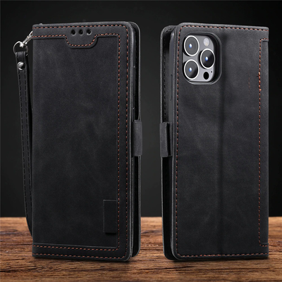 iPhone 13 Pro Max 360 degree protection leather wallet flip cover by excelsior