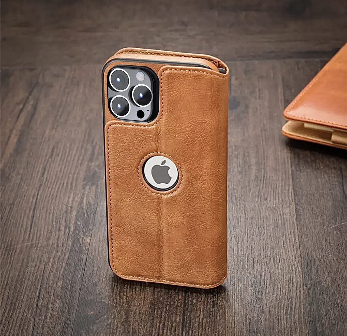 iPhone 13 Pro Max full body protection Leather Wallet flip case cover by Excelsior