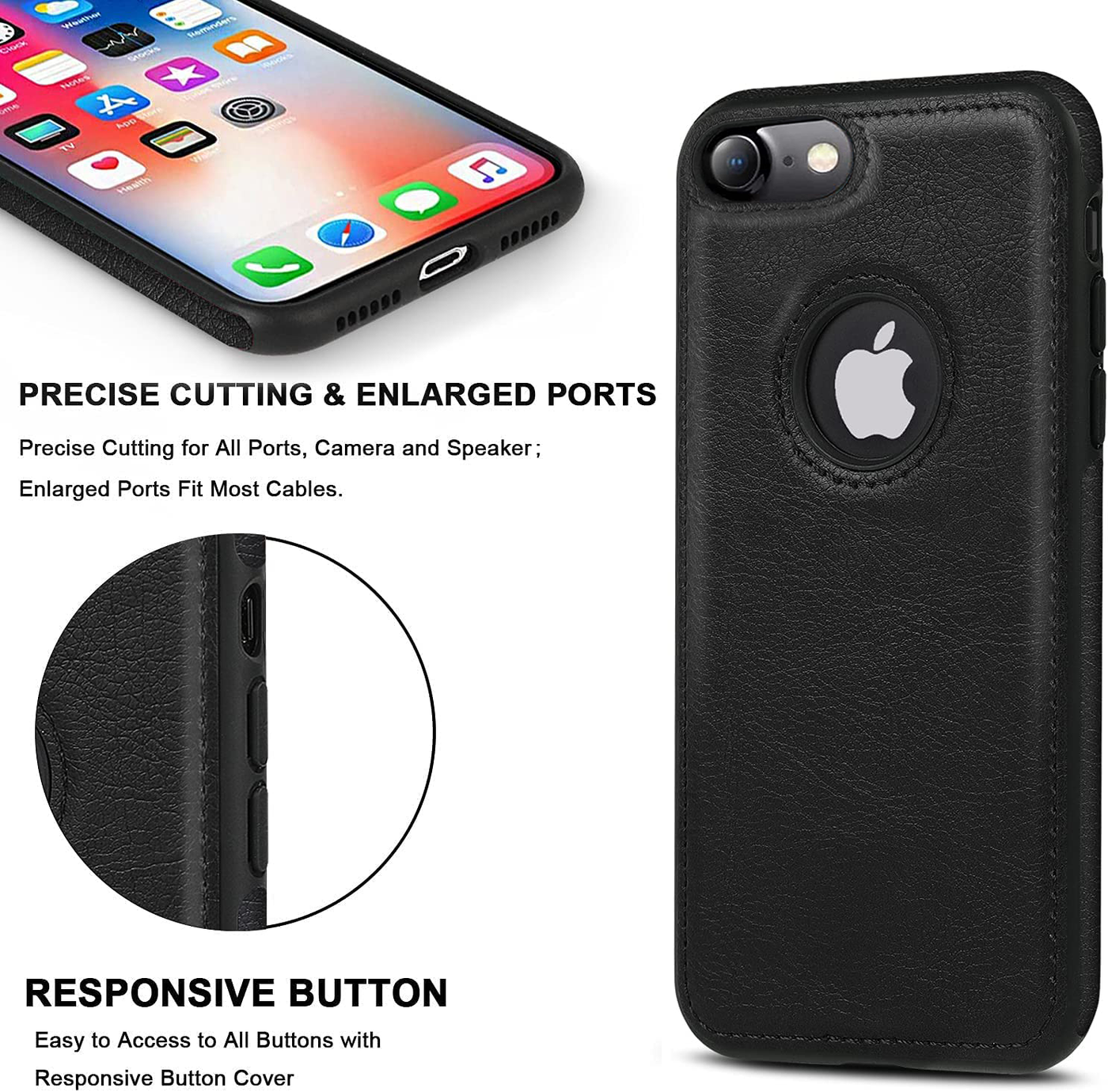 Excelsior Premium PU Leather Back Cover case For Apple iPhone 7 | iPhone 8