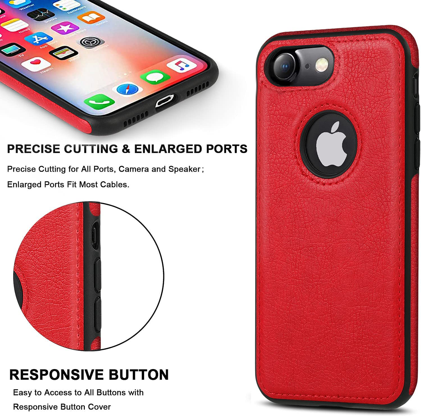 Excelsior Premium PU Leather Back Cover case For Apple iPhone 7 | iPhone 8