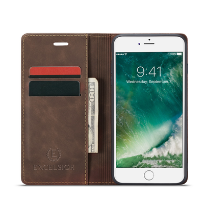 Excelsior Premium PU Leather Wallet flip Cover Case For Apple iPhone 6 Plus | 7 Plus | 8 Plus