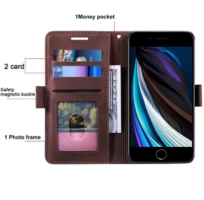 Excelsior Premium PU Leather Wallet flip Cover Case For Apple iPhone 6 | 7 | 8 | SE 2020 | SE 2022