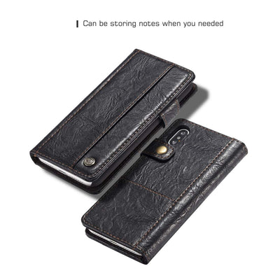 Excelsior Premium Leather Wallet flip Cover Case For Apple iPhone XS Max