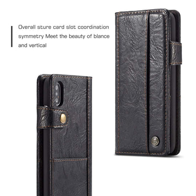 Excelsior Premium Leather Wallet flip Cover Case For Apple iPhone XS Max