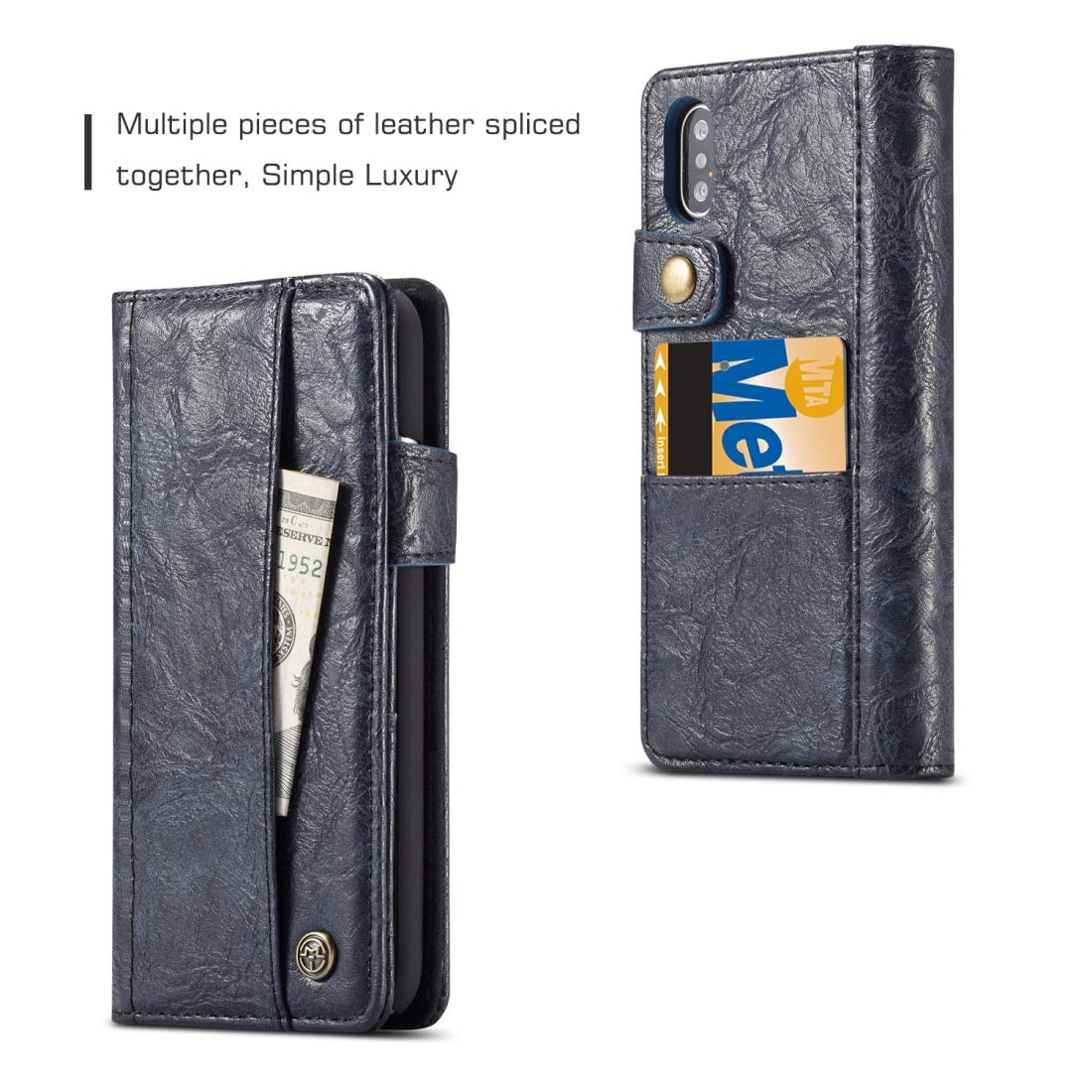 Excelsior Premium Leather Wallet flip Cover Case For Apple iPhone XS Max