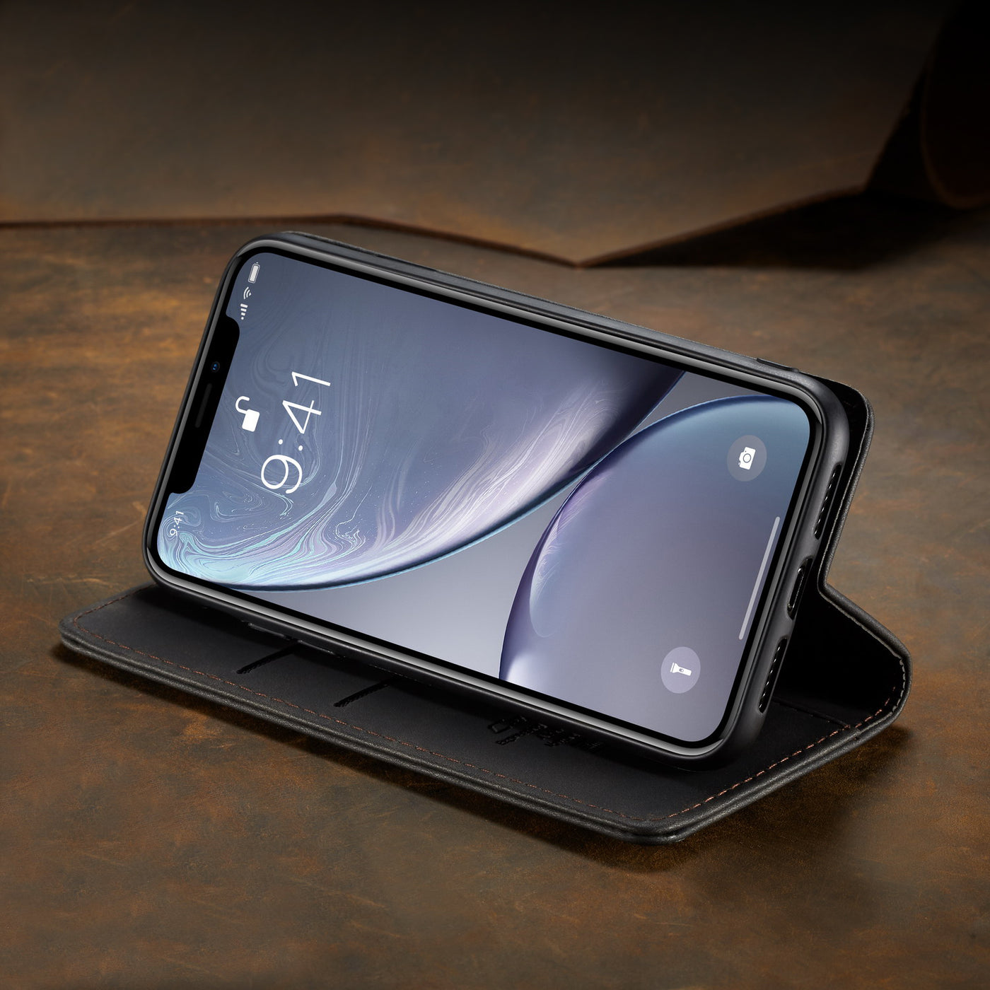 Apple iPhone XR Premium PU Leather Wallet flip Cover Case By Excelsior