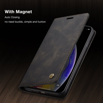 Apple iPhone XR Premium PU Leather Wallet flip Cover Case By Excelsior