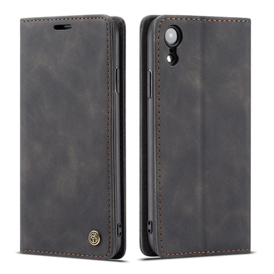 Apple iPhone XR Premium PU Leather Wallet flip Cover Case By Excelsior