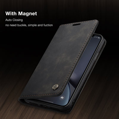 Apple iPhone XR Premium PU Leather Wallet flip Cover Case By Excelsior