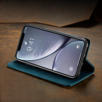 Apple iPhone XR Premium PU Leather Wallet flip Cover Case By Excelsior