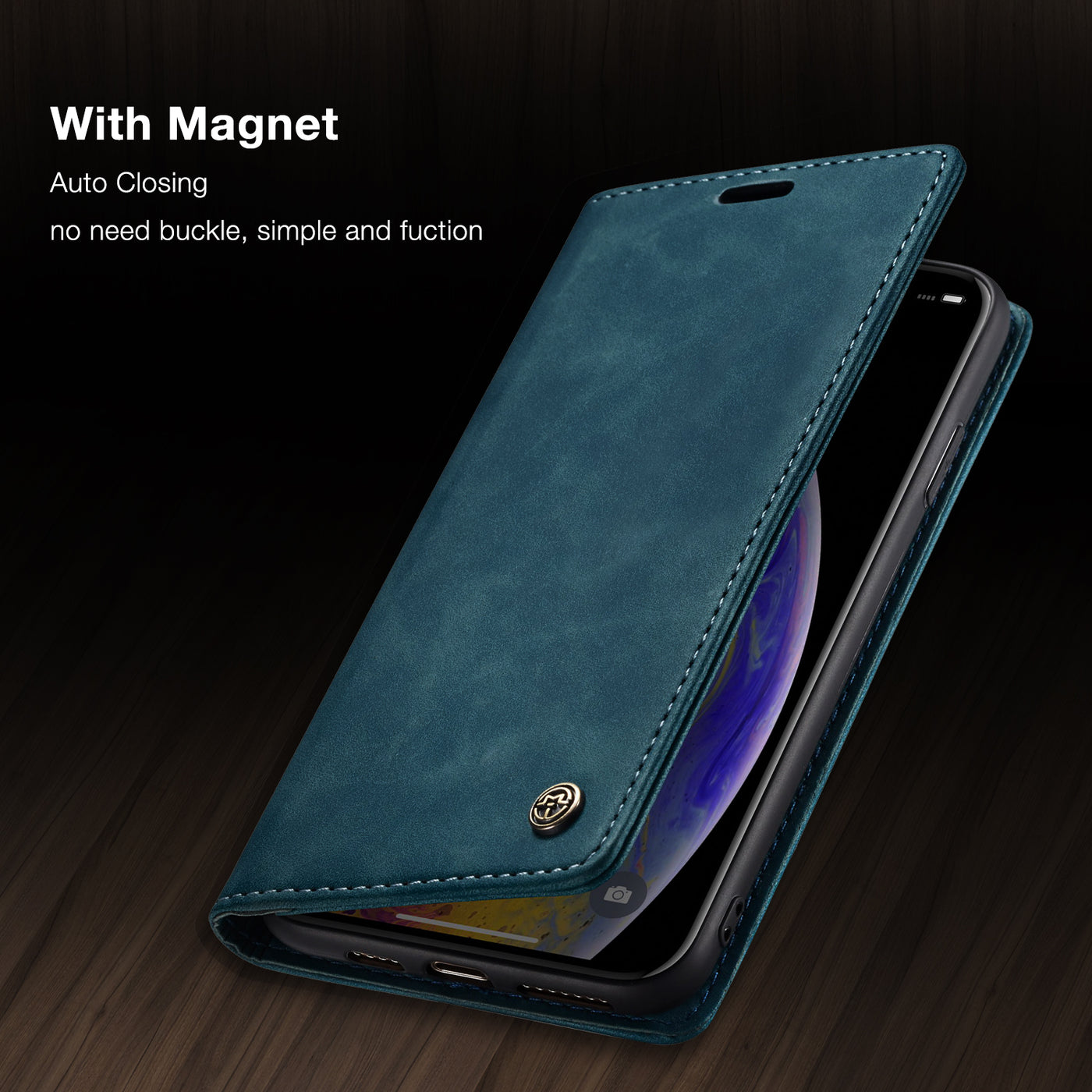 Apple iPhone XR Premium PU Leather Wallet flip Cover Case By Excelsior
