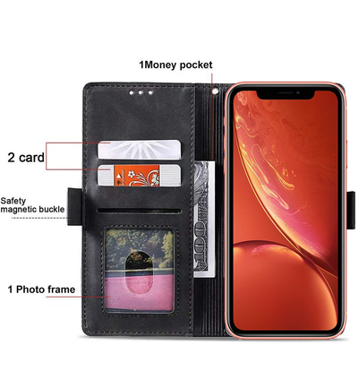 Excelsior Premium PU Leather Wallet flip Cover Case For Apple iPhone XR
