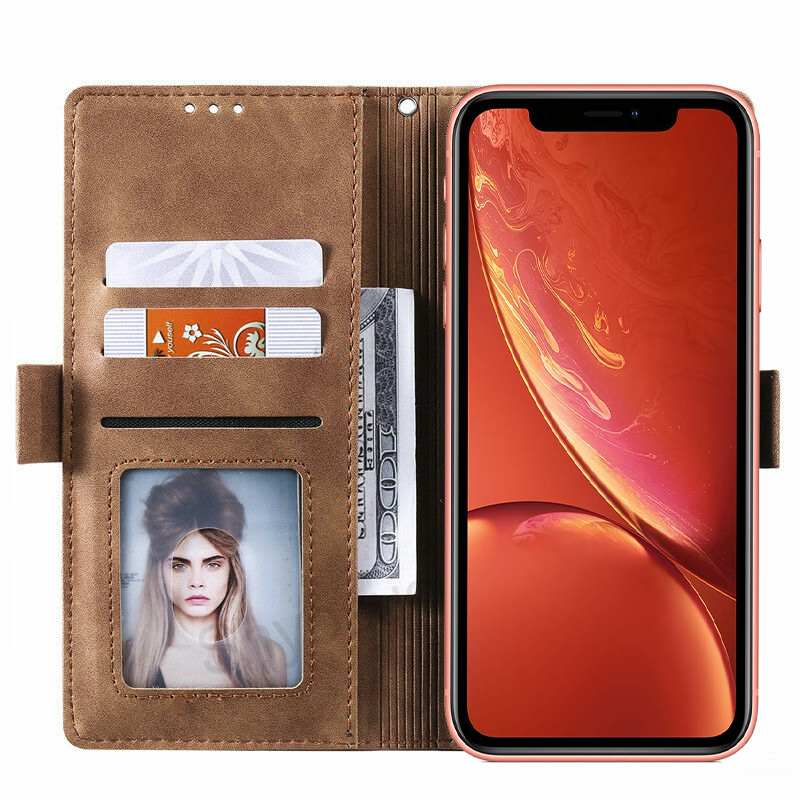 Excelsior Premium PU Leather Wallet flip Cover Case For Apple iPhone XR