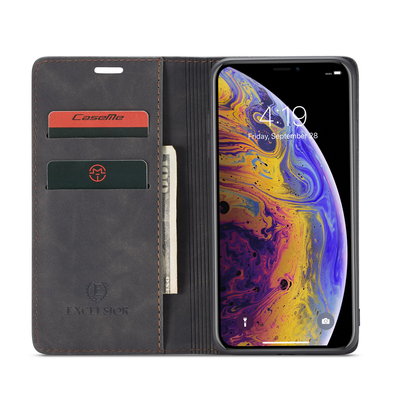 Excelsior Premium PU Leather Wallet flip Cover Case For Apple iPhone X | XS